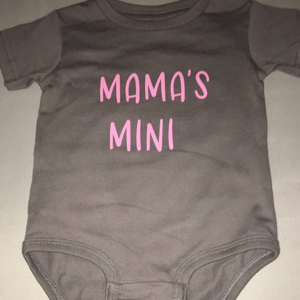 Baby onesie “mamas mini” brand new,  12 months